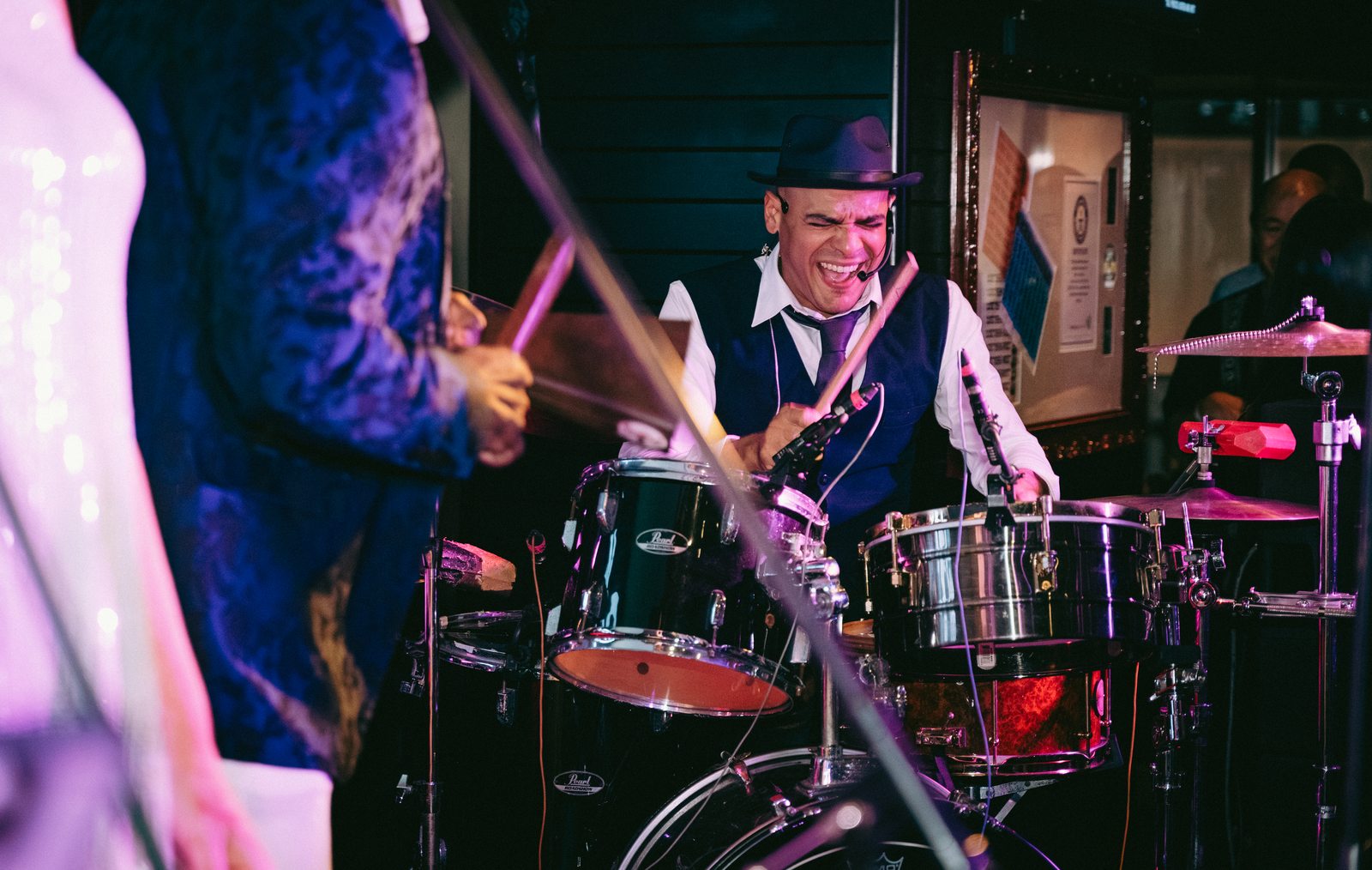 Pablo Calzado on drums — Havana Social Club live at Hard Rock Cafe Singapore