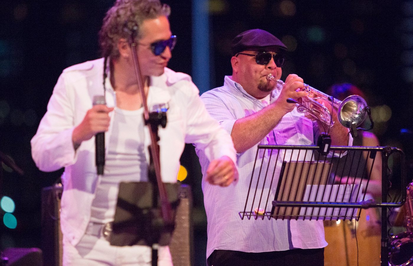 Trumpet and vocalist Latin jazz band Singapore live performance